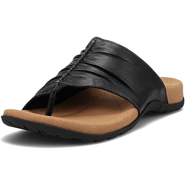 Amazon.com | Taos Footwear Women's Perfect Black Sandal 6 (M) US